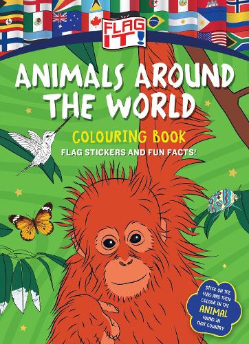 Бумажная книга «Flag It! Animals Around the World Colouring Book», автор HarperCollins Children's Books - фото №1