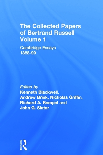 Бумажная книга «The Collected Papers of Bertrand Russell, Volume 1: Cambridge Essays 1888-99» - фото №1