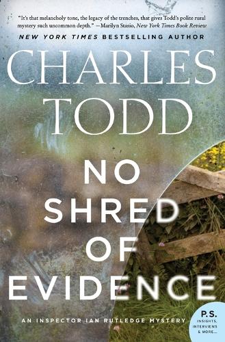 Бумажная книга «No Shred of Evidence: An Inspector Ian Rutledge Mystery», автор Чарльз Тодд - фото №1