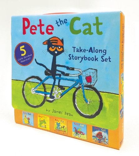 Бумажная книга «Pete the Cat Take-Along Storybook Set: 5-Book 8x8 Set», авторов Джеймс Дин, Кимберли Дин - фото №1