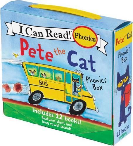 Бумажная книга «Pete The Cat Phonics Box: Includes 12 Mini-Books Featuring Short and Long Vowel Sounds», автор Джеймс Дин - фото №1