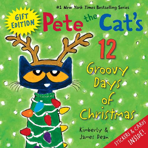 Бумажная книга «Pete the Cat's 12 Groovy Days of Christmas Gift Edition», авторов Джеймс Дин, Кимберли Дин - фото №1