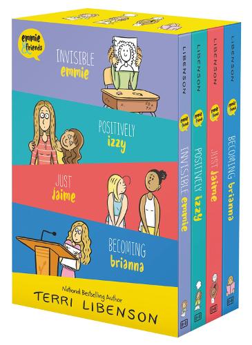 Бумажная книга «Emmie & Friends 4-Book Box Set: Invisible Emmie, Positively Izzy, Just Jaime, Becoming Brianna (A Graphic Novel Box Set)», автор Терри Либенсон - фото №1