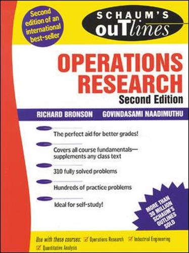 Бумажная книга «Schaum's Outline of Operations Research», авторов Говиндасами Наадимутху, Ричард Бронсон - фото №1