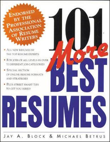 Бумажная книга «101 More Best Resumes», автор Джей Блок - фото №1