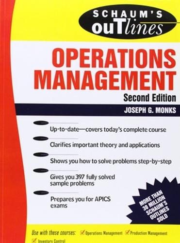 Бумажная книга «Schaum's Outline of Operations Management», автор Джозеф Монкс - фото №1