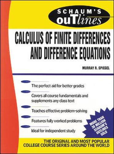 Бумажная книга «Schaum's Outline of Calculus of Finite Differences and Difference Equations», автор Мюррей Шпигель - фото №1