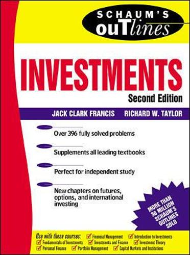 Бумажная книга «Schaum's Outline of Investments», автор Джек Кларк Фрэнсис - фото №1
