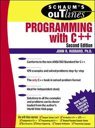 [object Object] «Schaum's Outline of Programming with C++», автор Джон Хаббард - фото №1