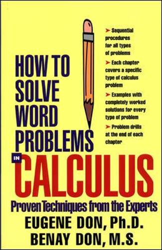 Бумажная книга «How to Solve Word Problems in Calculus», авторов Беней Дон, Юджин Дон - фото №1