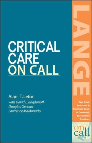 Бумажная книга «Critical Care On Call», автор Алан Лефор - фото №1