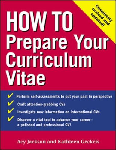 Паперова книга «How to Prepare Your Curriculum Vitae», автор Кетлін Геккейс - фото №1