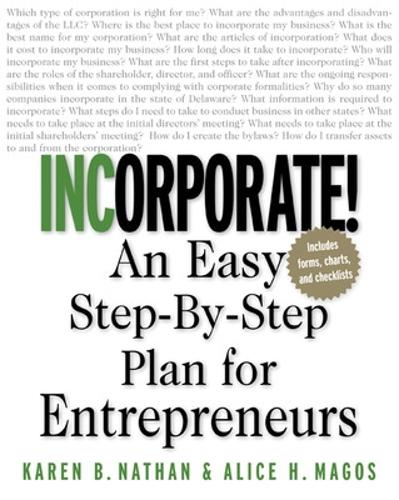 Бумажная книга «Incorporate!», авторов Алиса Магос, Карен Натан - фото №1