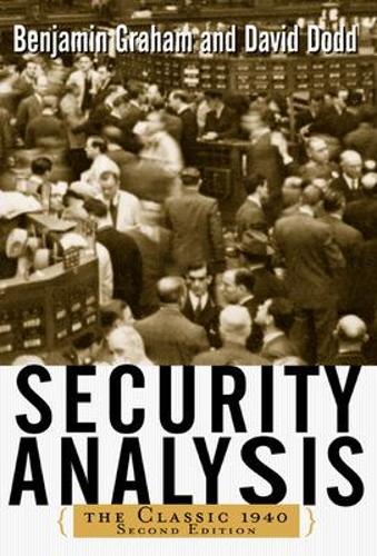 Бумажная книга «Security Analysis: The Classic 1940 Edition», авторов Бенджамин Грэм, Дэвид Додд - фото №1