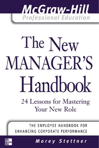 Паперова книга «The New Manager's Handbook», автор Морей Стеттнер - фото №1