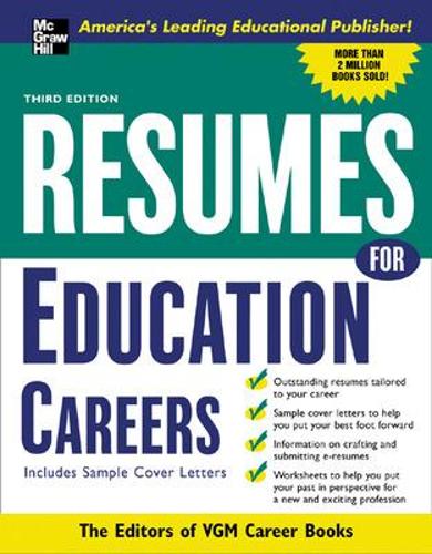 Бумажная книга «Resumes for Education Careers», автор Редакторы VGM - фото №1