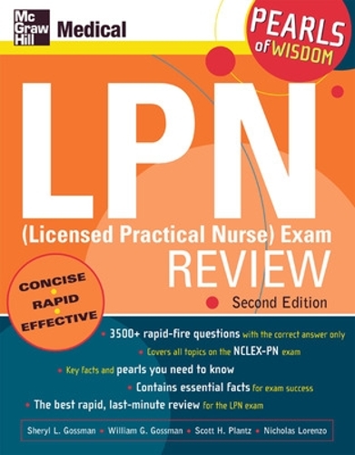Паперова книга «LPN (Licensed Practical Nurse) Exam Review: Pearls of Wisdom, Second Edition», авторів Ніколас Лоренцо, Скотт Планц - фото №1
