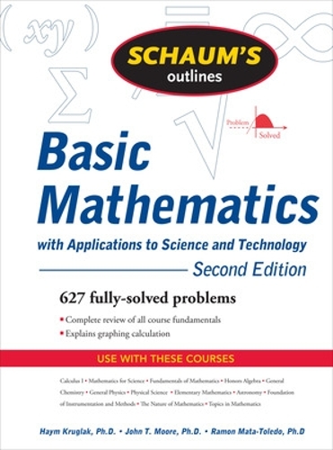 [object Object] «Schaum's Outline of Basic Mathematics with Applications to Science and Technology, 2ed», авторів Хейм Круглак, Джон Мур - фото №1