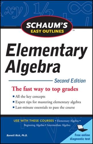 Бумажная книга «Schaum's Easy Outline of Elementary Algebra, Second Edition», автор Барнет Рич - фото №1
