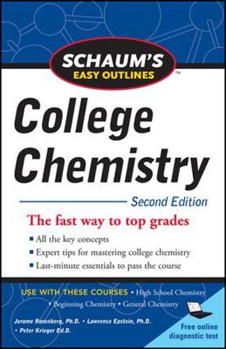 Бумажная книга «Schaum's Easy Outlines of College Chemistry, Second Edition», авторов Лоуренс Эпштейн, Питер Кригер - фото №1