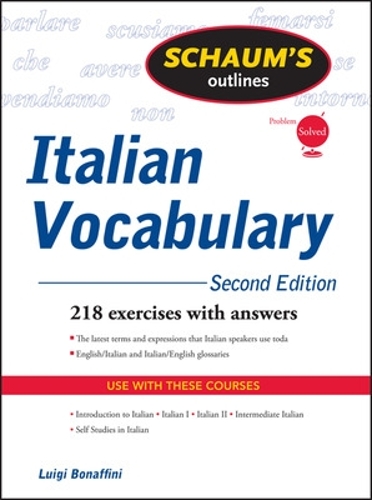 Паперова книга «Schaum's Outline of Italian Vocabulary, Second Edition», авторів Фіоренца Консонні Кларк, Луїджі Бонаффіні - фото №1