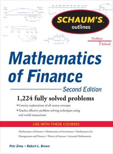 [object Object] «Schaum's Outline of  Mathematics of Finance, Second Edition», авторів Петро Зима, Роберт Браун - фото №1