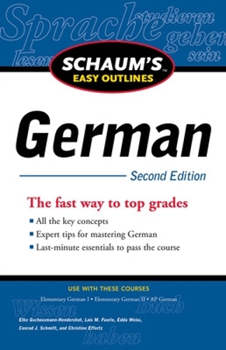 Паперова книга «Schaum's Easy Outline of German, Second Edition», автор Ельке Гшоссманн-Гендершот - фото №1
