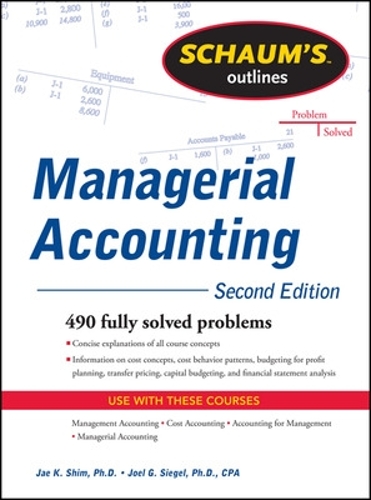Бумажная книга «Schaum's Outline of Managerial Accounting», автор Джоэл Сигел - фото №1