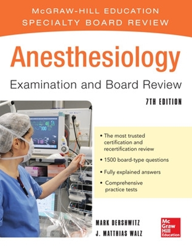 Бумажная книга «Anesthesiology Examination and Board Review 7/E», автор Марк Дершвиц - фото №1
