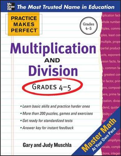 Паперова книга «Practice Makes Perfect Multiplication and Division», автор Гері Мушла - фото №1