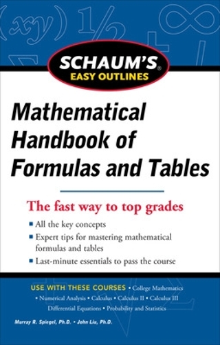 Бумажная книга «Schaum's Easy Outline of Mathematical Handbook of Formulas and Tables, Revised Edition», автор Сеймур Липшутц - фото №1
