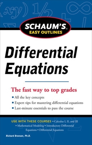 Бумажная книга «Schaum's Easy Outline of Differential Equations, Revised Edition», автор Ричард Бронсон - фото №1
