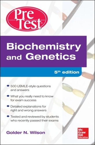 Паперова книга «Biochemistry and Genetics Pretest Self-Assessment and Review 5/E», автор Голдер Вілсон - фото №1