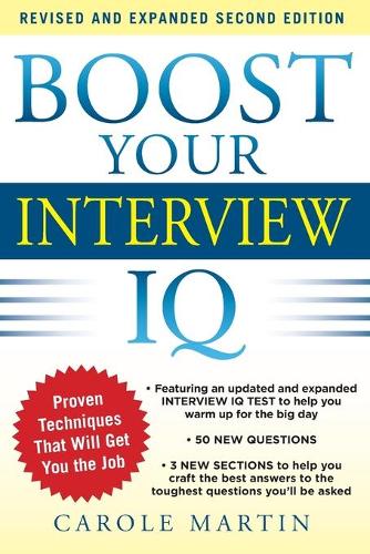 Бумажная книга «Boost Your Interview IQ 2/E», автор Кэрол Мартин - фото №1
