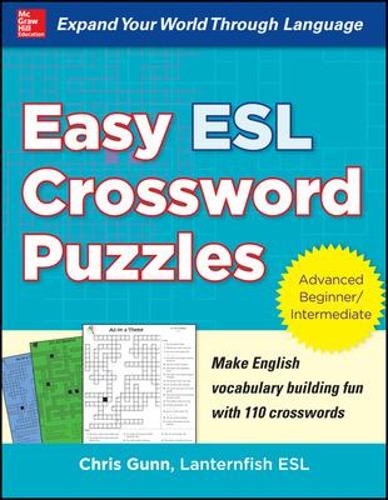 Бумажная книга «Easy ESL Crossword Puzzles», автор Крис Ганн - фото №1