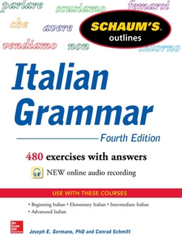 Паперова книга «Schaum's Outline of Italian Grammar», авторів Конрад Шмітт, Джозеф Джермано - фото №1