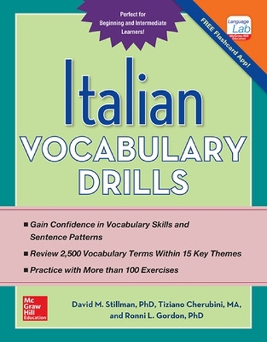 Паперова книга «Italian Vocabulary Drills», авторів Девід Стіллман, Ронні Гордон, Тіціано Черубіні - фото №1