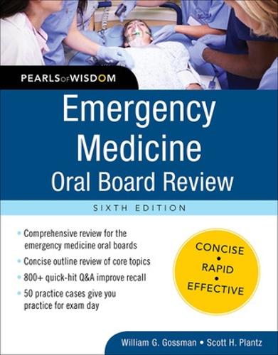 Бумажная книга «Emergency Medicine Oral Board Review: Pearls of Wisdom, Sixth Edition», автор Скотт Планц - фото №1