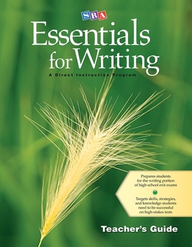 Бумажная книга «SRA Essentials for Writing Teacher's Guide», автор Зигфрид Энгельманн - фото №1