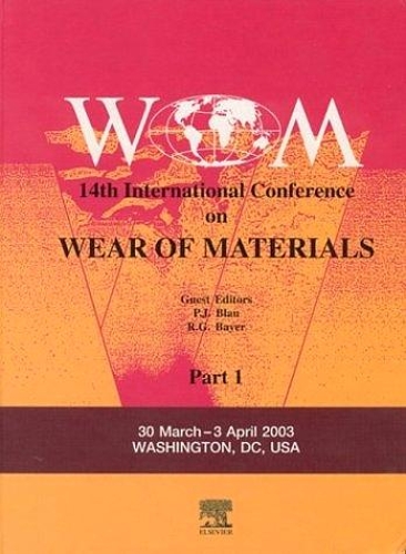 Бумажная книга «Wear of Materials: 14th International Conference», автор Питер Дж. Блау - фото №1
