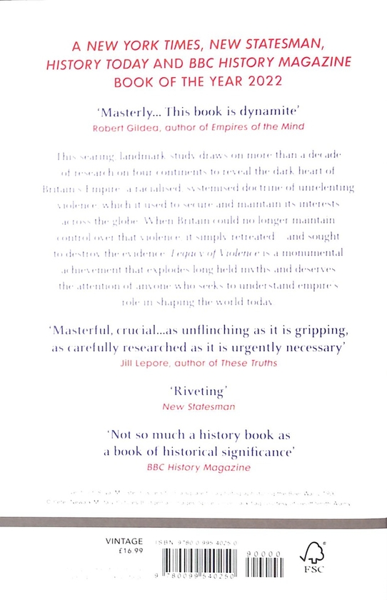 Бумажная книга «Legacy of Violence: A History of the British Empire», автор Кэролайн Элкинс - фото №1