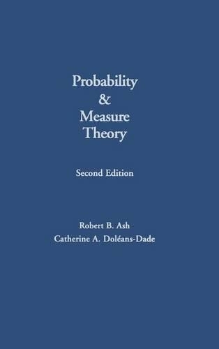 Бумажная книга «Probability and Measure Theory», авторов Кэтрин А. Долеан-Дейд, Роберт Б. Эш - фото №1