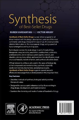 Бумажная книга «Synthesis of Best-Seller Drugs», авторов Рубен Варданян, Виктор Грубый - фото №1