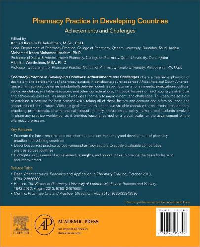 Бумажная книга «Pharmacy Practice in Developing Countries: Achievements and Challenges», авторов Ахмед Фательрахман, Альберт Вертхаймер, Мохамед Ибрагим - фото №1