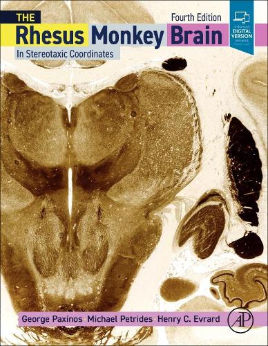 Паперова книга «The Rhesus Monkey Brain in Stereotaxic Coordinates», авторів Джордж Паксінос, Генрі К. Еврард, Майкл Петрідес - фото №1