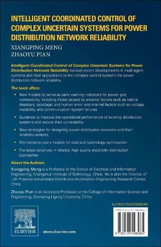 Бумажная книга «Intelligent Coordinated Control of Complex Uncertain Systems for Power Distribution and Network Reliability», авторов Сянпин Мэн, Чжаоюй Пянь - фото №1