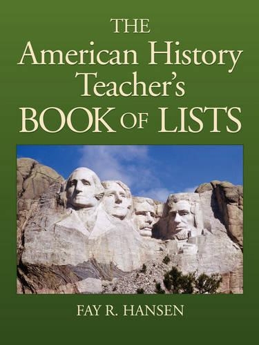 Паперова книга «American History Teacher's Book of Lists», автор Фей Р. Хансен - фото №1