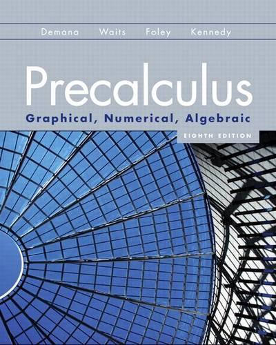 Паперова книга «Precalculus: Graphical, Numerical, Algebraic», авторів Берт К. Вейтс, Деніел Кеннеді, Франклін Демана, Грегорі Д. Фолі - фото №1