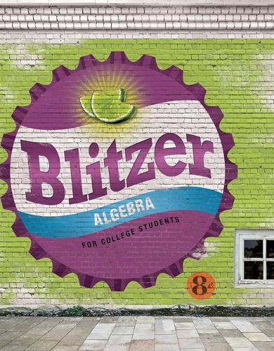 Паперова книга «Algebra for College Students», автор Роберт Блітцер - фото №1