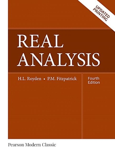 Паперова книга «Real Analysis (Classic Version)», авторів Халсі Ройден, Патрік М. Фіцпатрік - фото №1